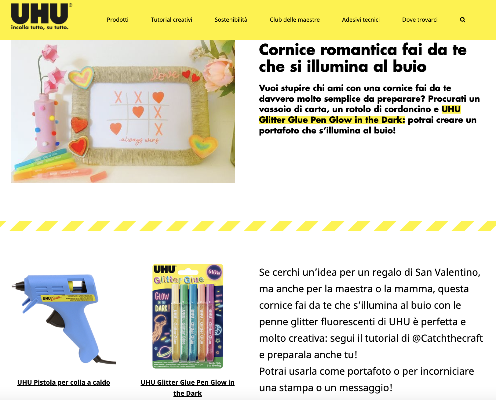Progetto creativo Cornice San Valentino fai da te